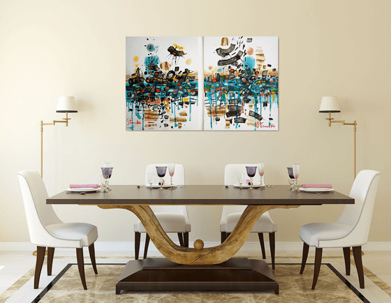 Abstract vision (diptych)