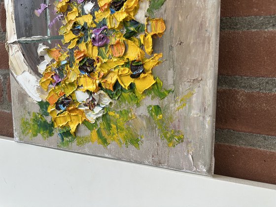 Window with yellow Flowers