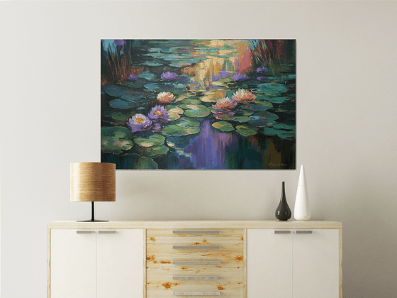 Giverny's Purple Evening