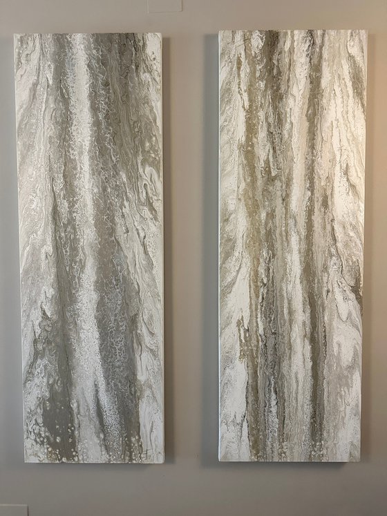 Voile (Single Panel) — Neutral Abstract