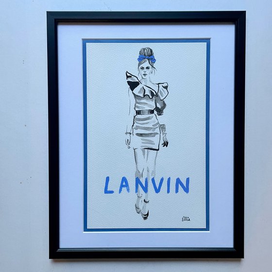 Lanvin - original fashion illustration