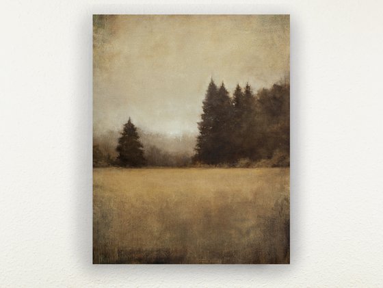 Summer Field 210915, forest trees tonal landscape