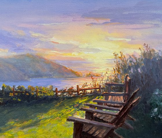 Sunset At Albion Cove