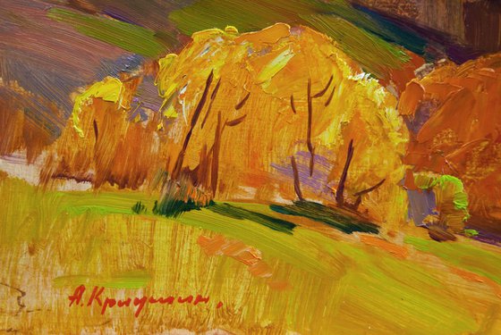 Golden autumn. Carpathians