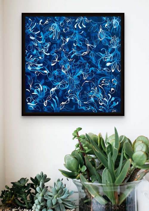 Petite Blue Chiffon No.4 by Sara Richardson Artist