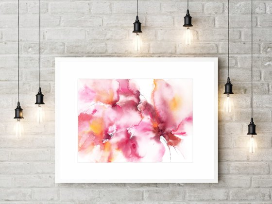 Beautiful abstract flowers wall art Voyage