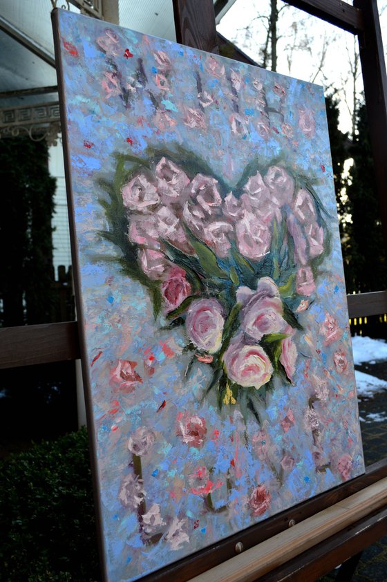 The Pulse of Origin: A Floral Heart