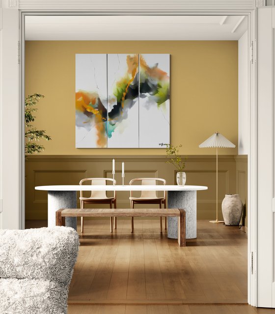 Diptych “Universe waves”