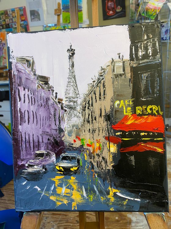 Rainy Parisian street