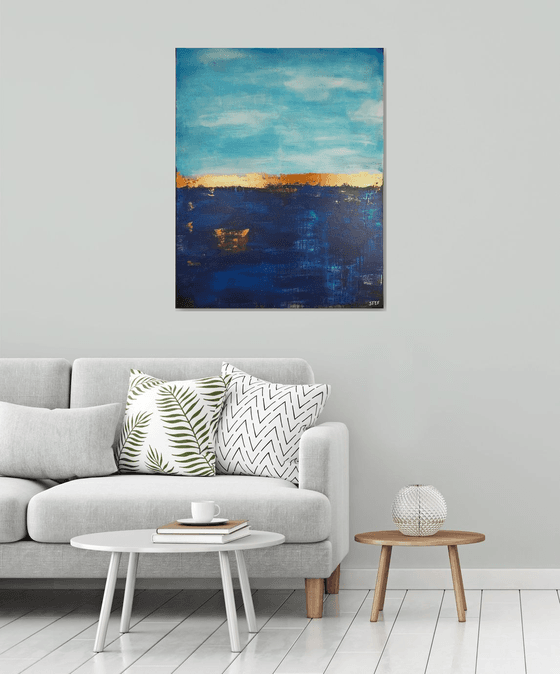 Deep Sea #11 – Bronze in Blue