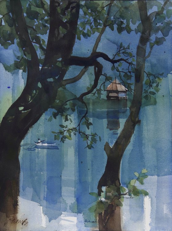 Trees jazz, water blues