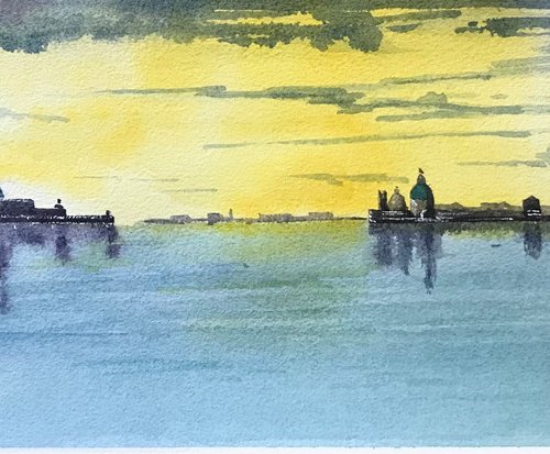 Dawn at Venice Lagoon by Brian Tucker