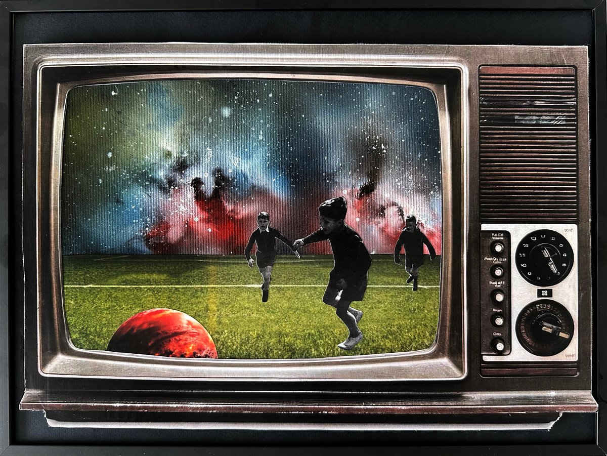 Abstract Collage By Lysergic, 16 X 12", Let