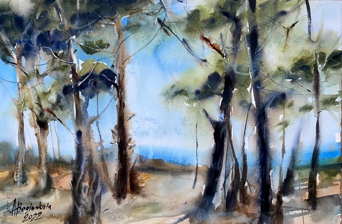 Aktas pine woods by Anna Boginskaia
