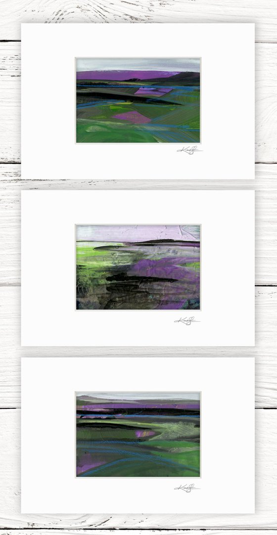 Journey Collection 3 - 3 Landscape Paintings by Kathy Morton Stanion