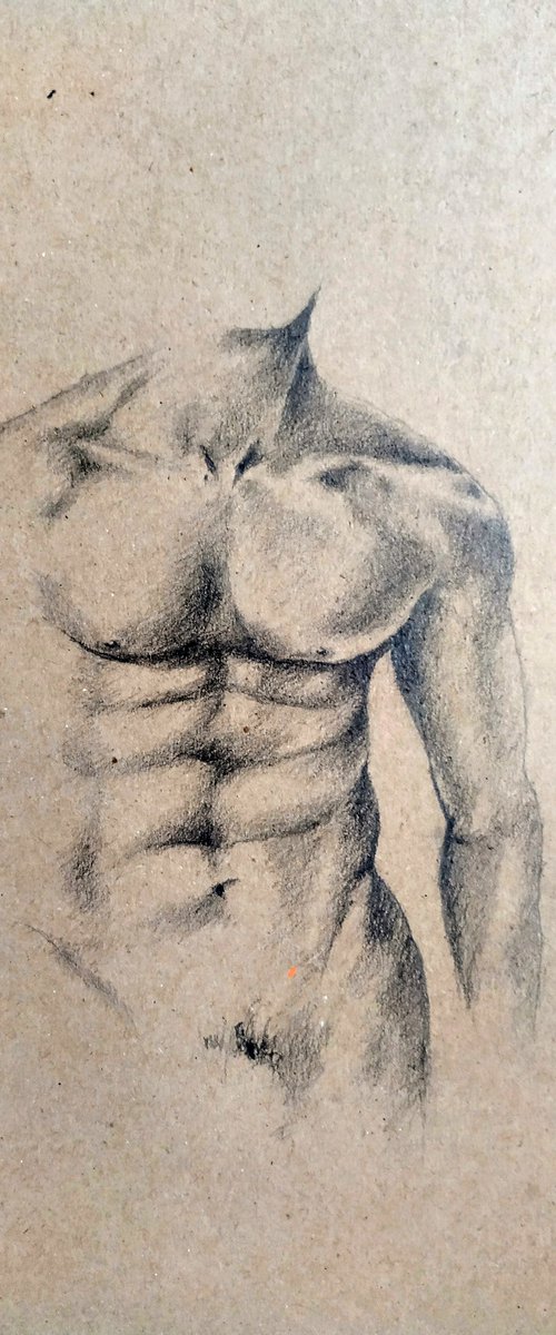 Topless man by Elvira Sultanova