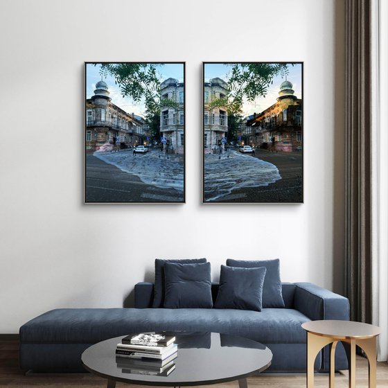Collage Cityscape&Sand