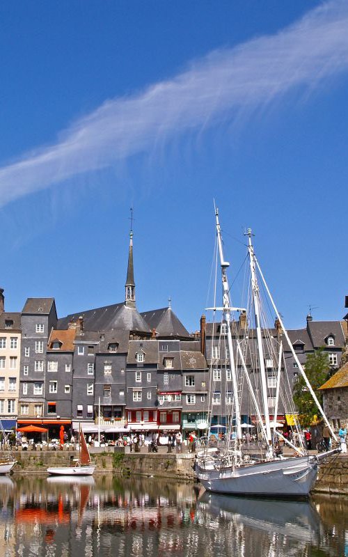 The Old Harbour at Honfleur by Alex Cassels
