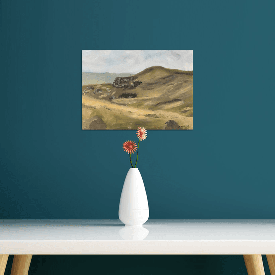 The Black Mountain, an original oil painting