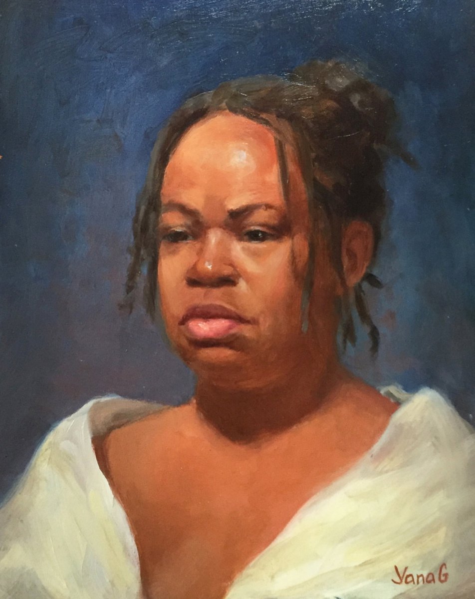 African-american Woman portrait by Yana Golikova