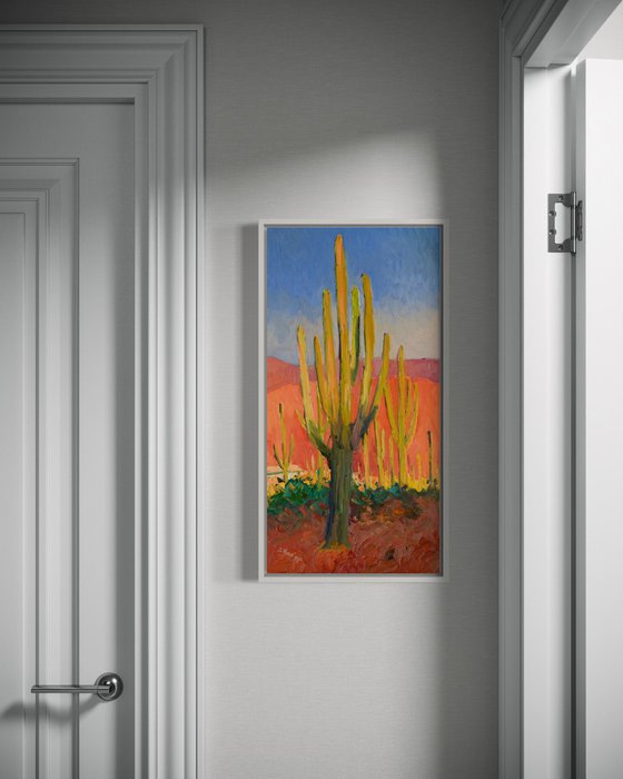 Saguaro. Early evening