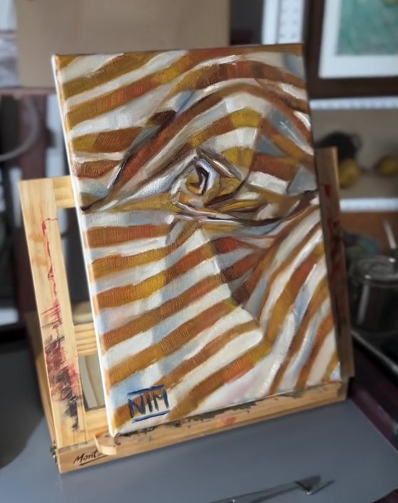 Yellow Striped Cloth