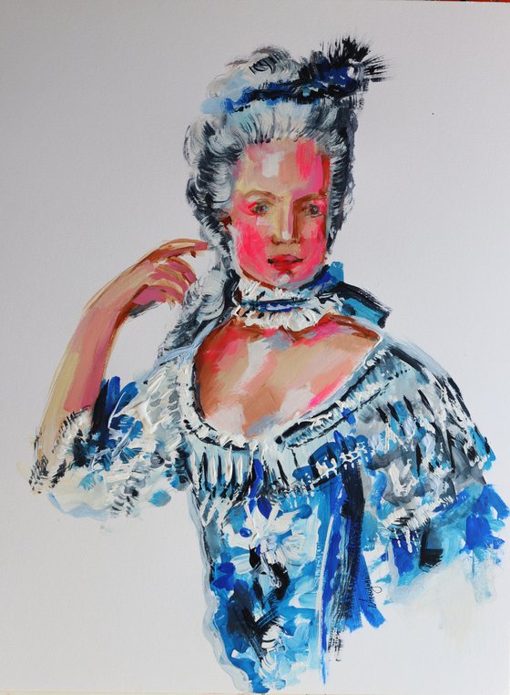 Marie Antoinette in Blue