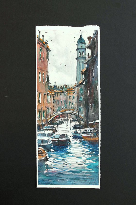 Mooring Boats in Venice III