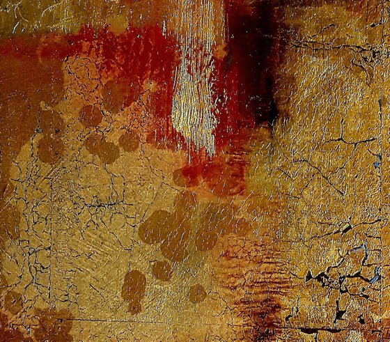 Gold abstract painting  #0014