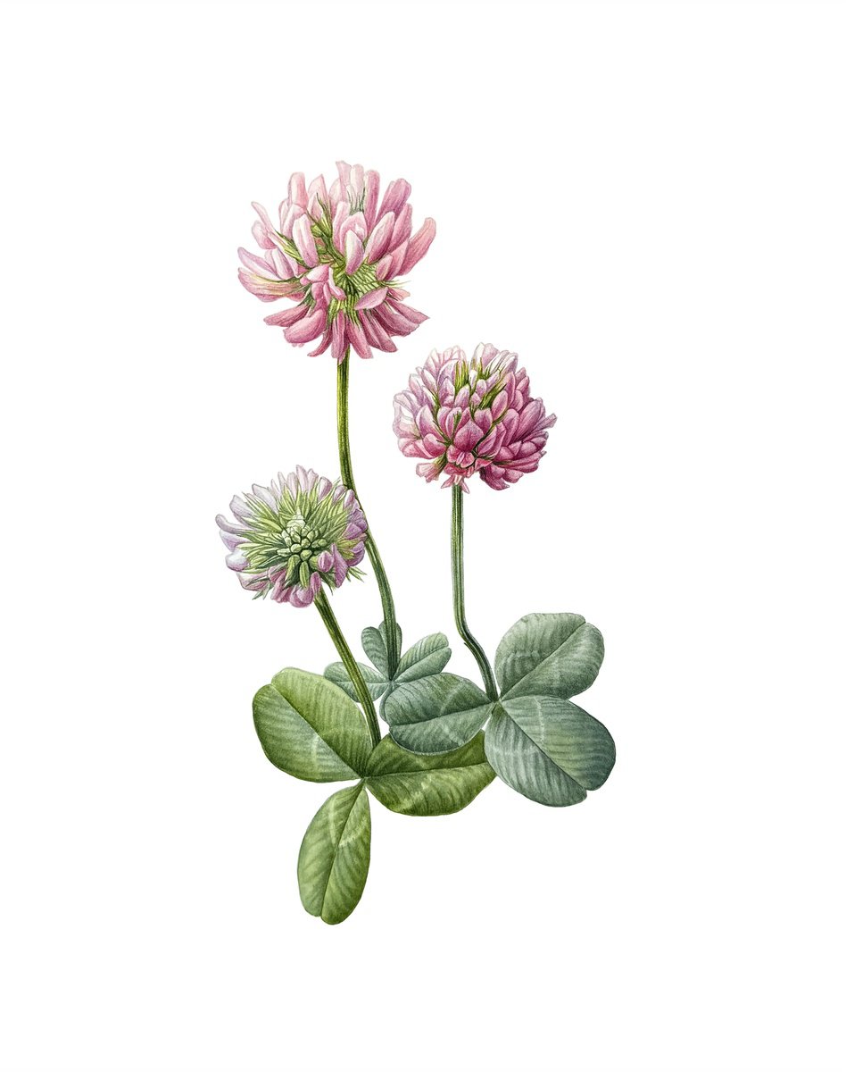 Photorealistic Watercolour , A Four-Leaf Clover Painting By Yuliia Prokopchuk, 12 X 15, Artwork For Sale On Artfinder
