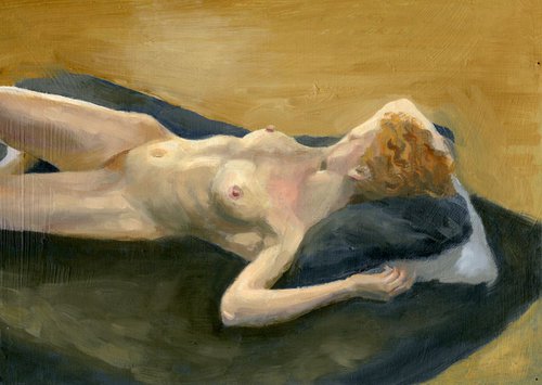 Reclining Nude at Kensington Palace by Carole Griffin RBA
