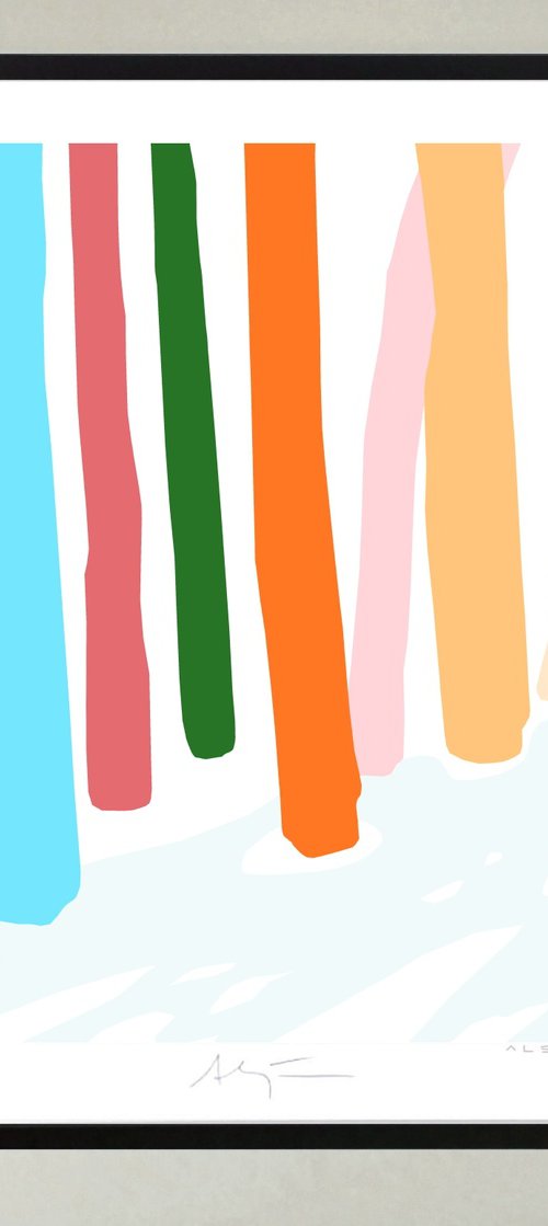 Snowy forest by Alejos