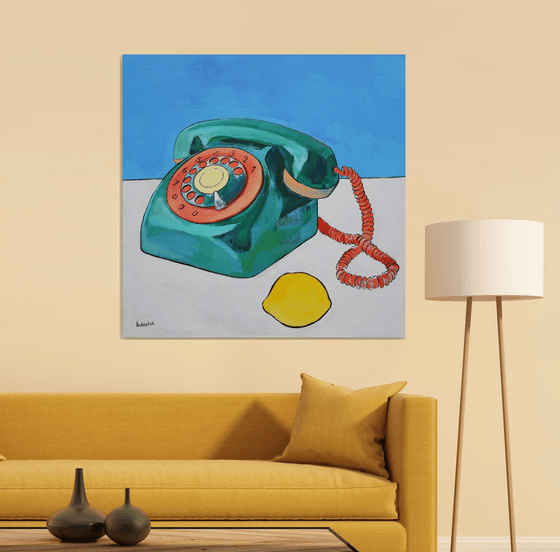 Phone and Lemon. Connection