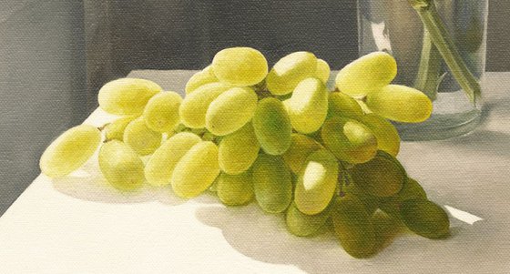 Chrysanthemums and Grapes
