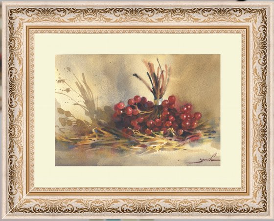 Viburnum watercolor nature