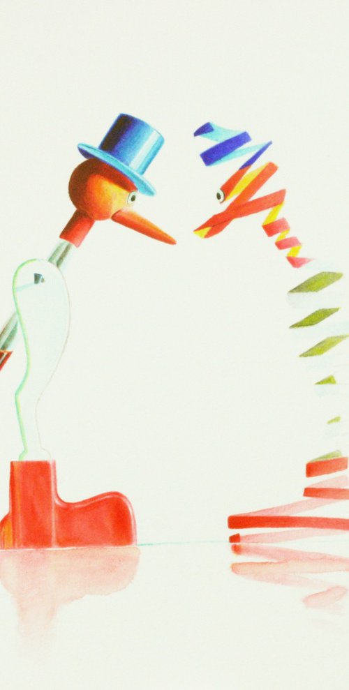 Sketch for 'Lucky bird' - 9 by Paolo Borile