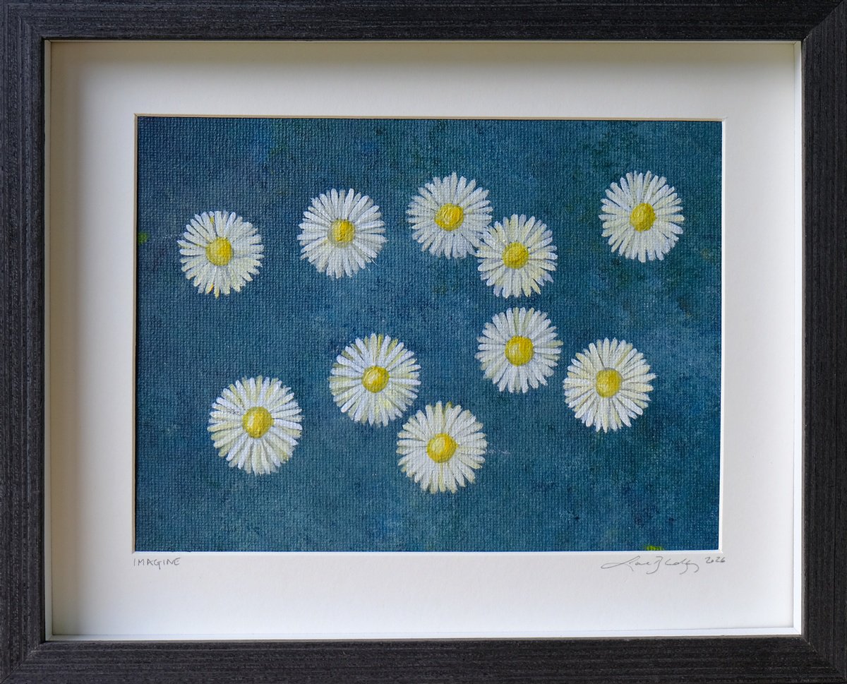 Acrylic Painting , Imagine By Lene Bladbjerg, 11 X 9, Artwork For Sale On Artfinder
