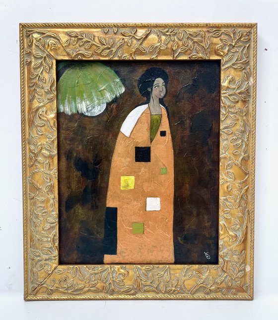 The woman with green eyes