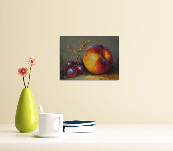 "Ripe fruits"  Oil on canvas Kitchen decor 2021