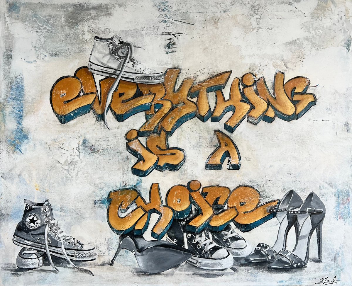 Urban And Pop Still Life Acrylic Painting By Olesya Izmaylova, 29 X 24", The Art Of Choice, Original Artwork