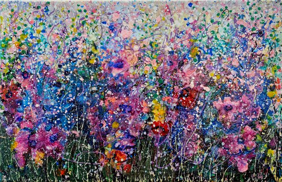 Midsummer Garden - Abstract Original Painting