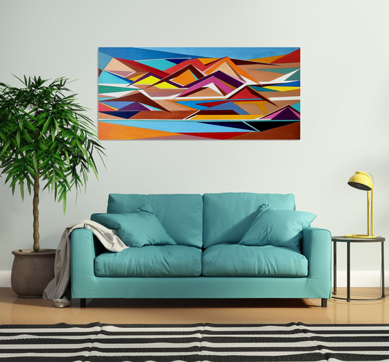 Geometric Desert- Extra larg
