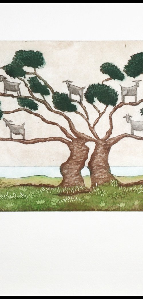 Goats in a Tree by Mariann Johansen-Ellis