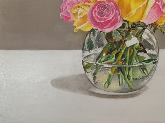 Still life with roses