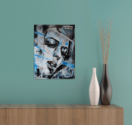Metropolis - Modern abstract Portrait Gift idea
