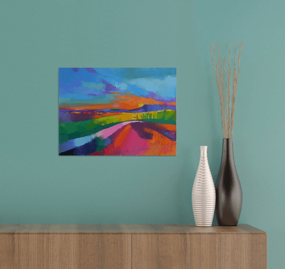 "Contemplation" Original painting Oil on canvas Abstract Home decor