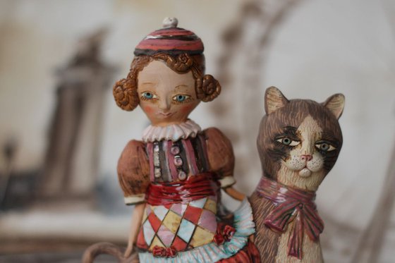 Girl on the cat. From "Le Carousel, Hommage à l'Innocence" project by Elya Yalonetski