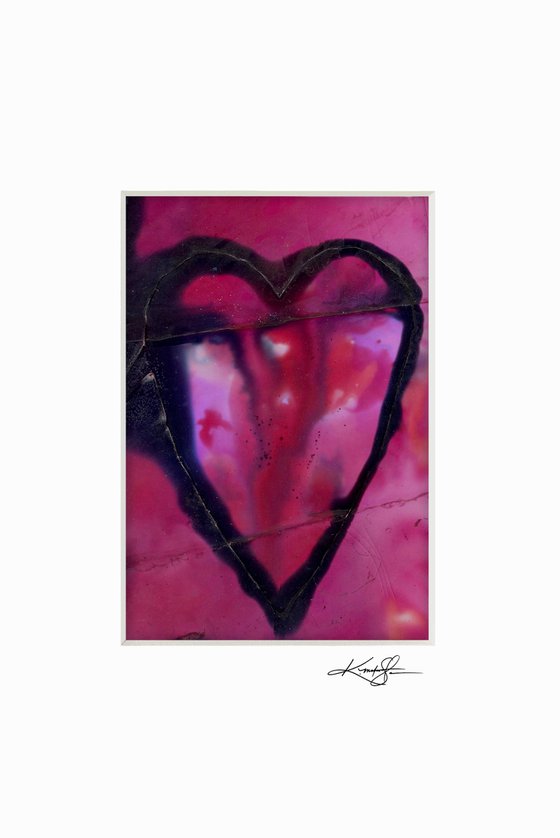 Heart 2020-1 -  Mixed Media Painting by Kathy Morton Stanion