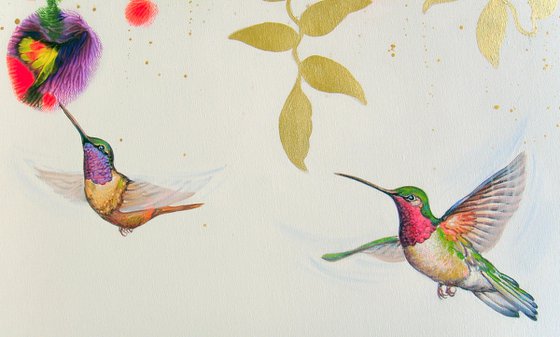 Flowers and Hummingbirds