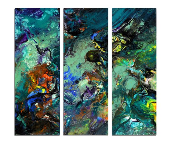 Triptych abstract